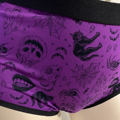 【猫】2 Torrid Mid Rise Brief Panties Underwear Halloween Ghost Pumpkin