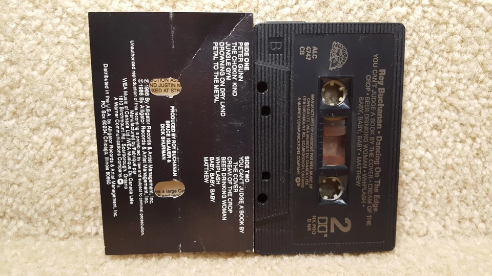 Винтажная кассета Roy Buchanan Dancing On The Edge 1987 Alligator Records - Изображение 2 из 4