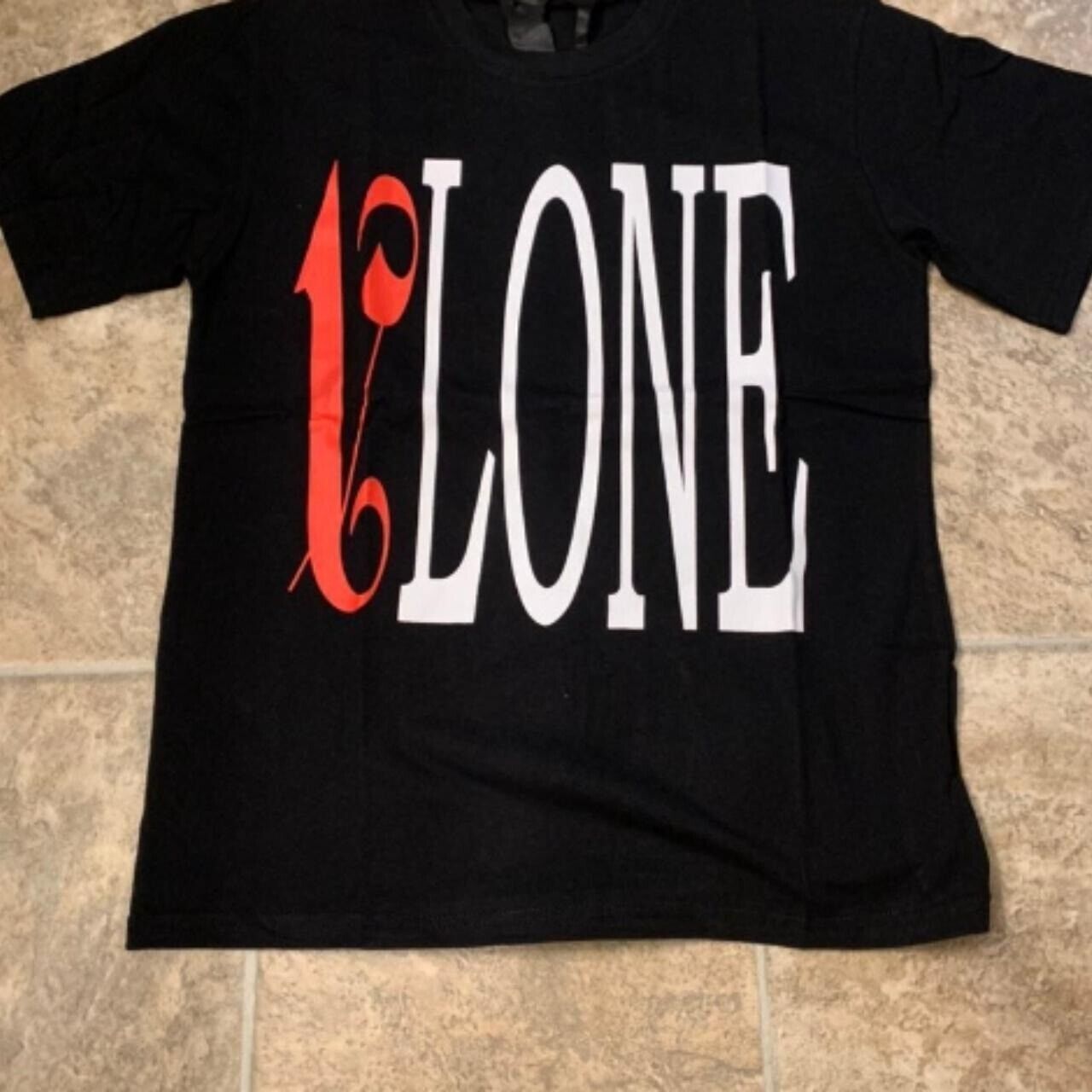 Vlone X Palm Angels Black Red V Tee