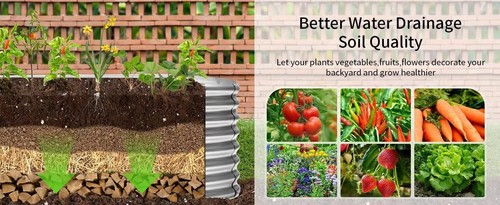 24" Tall Galvanized Raised Garden Bed Kit for Abundant Outdoor Vegetables - Picture 7 of 8