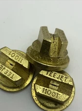 TeeJet Brass Spray Tips 110° Rated 0.10 GPM @ 40 PSI TP11001 Farmer Lot Of 3 Pcs