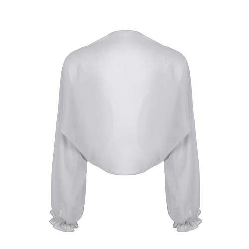 Chaqueta de chal bolero de gasa transparente para mujer EE. UU. - Imagen 64 de 85
