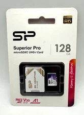 SP Superior Pro 128 GB Micro SDXC Ultra HD Memory Card UHS-I Card