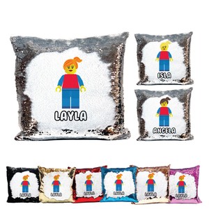 personalised glitter pillow