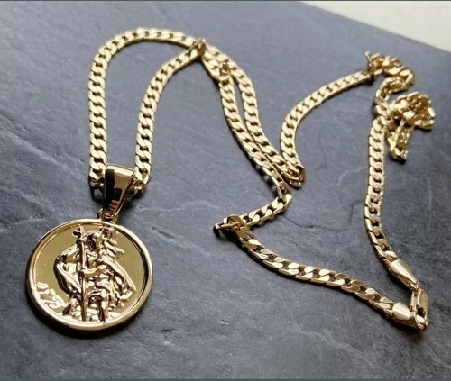 Kids Gold gf St. Christopher Pendant 