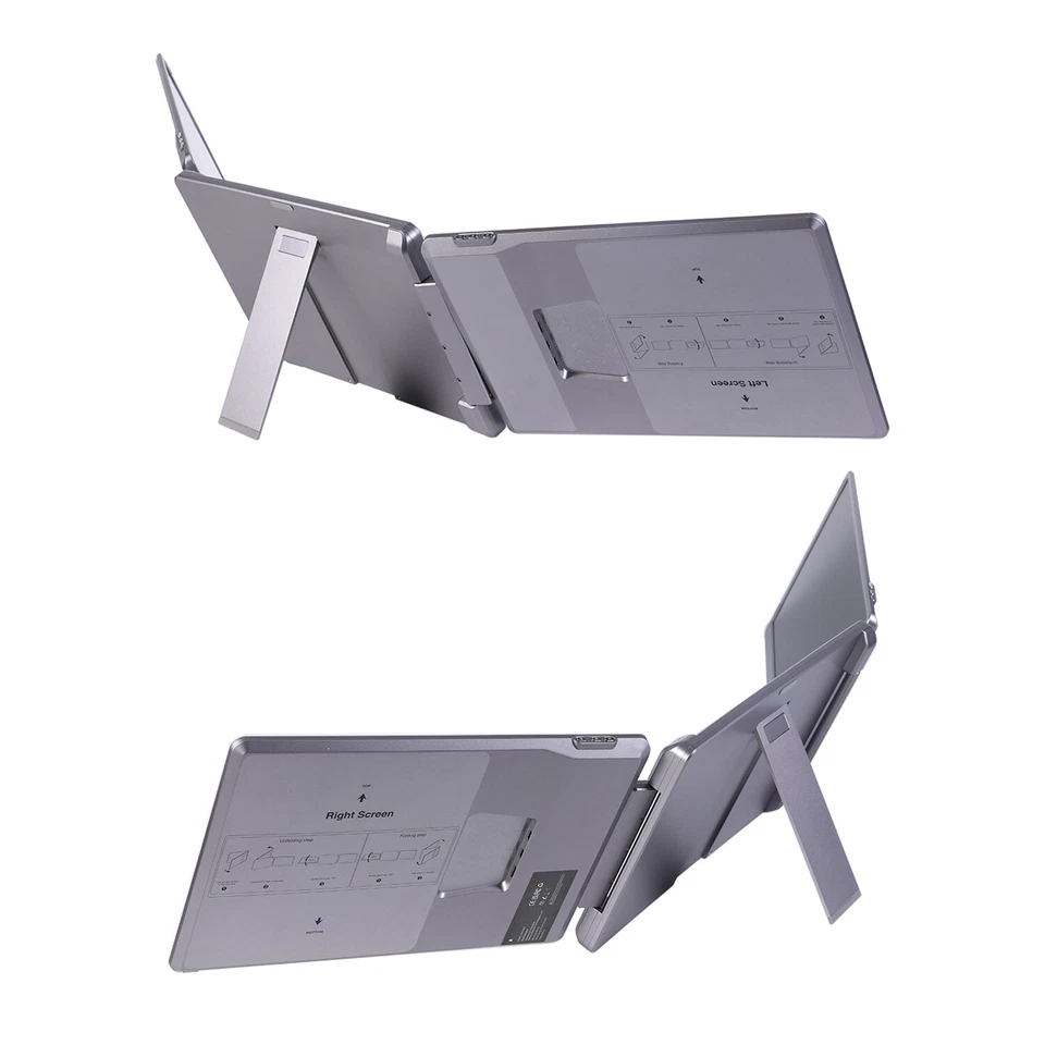 Alcopaca AL07 14" Portable Monitor Tri-Screen Extender FHD 1080P IPS Type-C 60Hz - Image 3 of 4