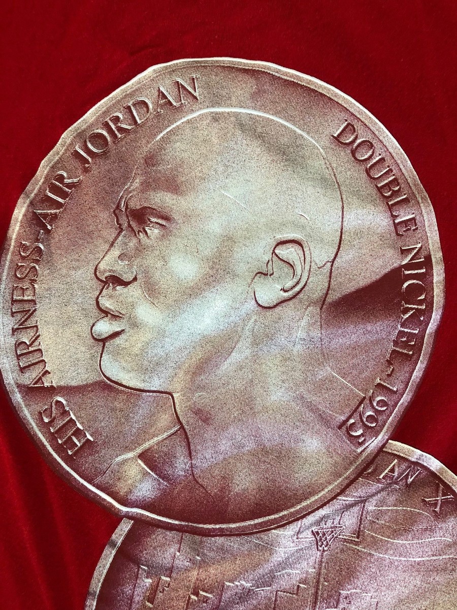 Original NIKE Jordan Retro X Double Nickel T-Shirt Gym Red 10 Jumpman Men’s  S