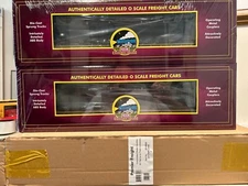 MTH 20-98689 CWI 60' FLAT CAR W/ TRASH CONTAINERS #0009 & #0010 NIB
