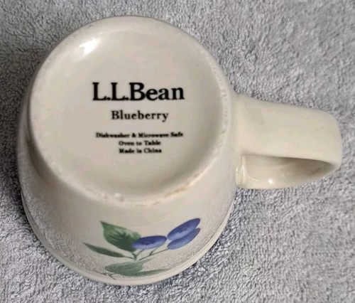 L.L. Bean Blueberry Retired Pattern Coffee Mugs Large 16oz - Picture 5 of 5