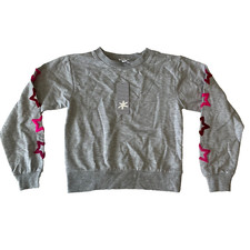 Splendid Long Sleeve Sweatshirt Girls Size 8 Grey Multicolor Stars