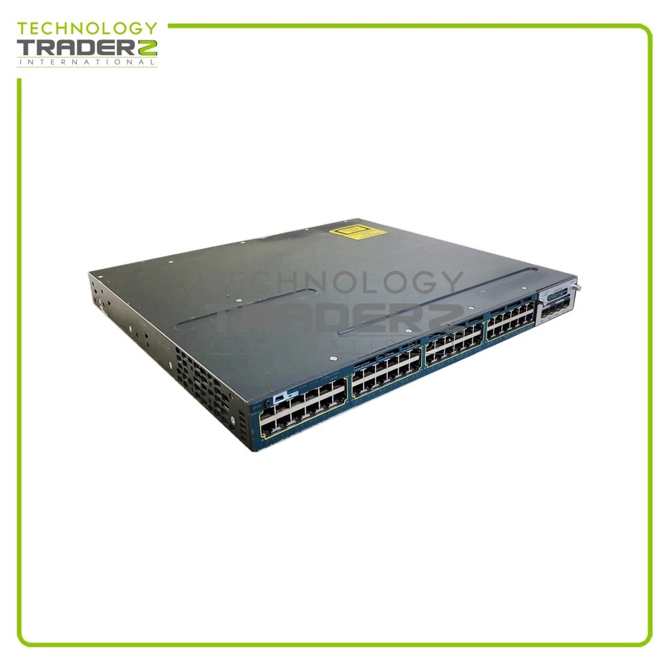 WS-C3560X-48P-L V01 Cisco 3560X 48-Port PoE Ethernet Switch W/ 1x C3KX-NM-10G - Image 2 of 3