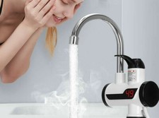 RUBINETTO MISCELATORE ELETTRICO SPINA CALDAIA ACQUA CALDA CON DISPLAY RX-015/14