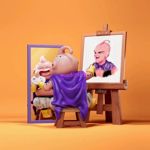 7STARS Studio Dragon Ball Painter Buu Z Figurine Resin Painting Model Statue - Picture 2 of 6