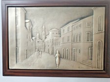 Quadro con bassorilievo su lamina d’argento 925 Ottaviani
