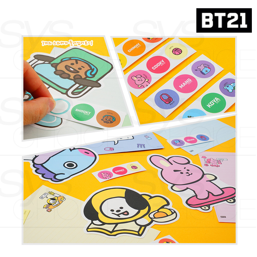 BTS BT21 Official Authentic Goods Letter 7Characters SET by