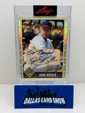2025 Leaf Seasons In The Sun #P-JR2 John Rocker Personalized w/Go Braves Autogra