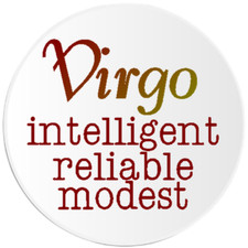 Virgo - Circle Sticker Decal 3 Inch - Horoscope Astrology Birthday
