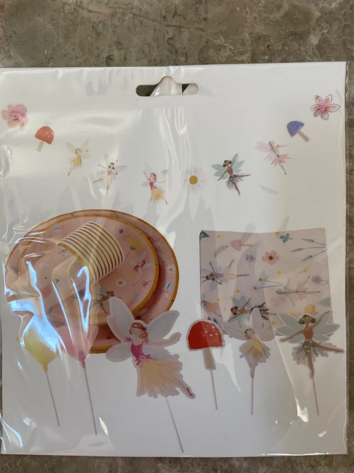 87 piezas Suministros y Decoración de Cumpleaños Princesa Hada Foto 4 de 4