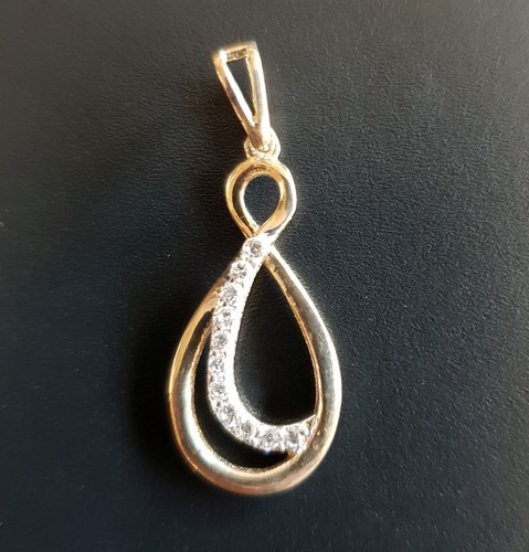 Anhänger mit Zirk. Gold 333 ....40,45,50,55 cm verschied.Goldketten - Bild 3 von 19