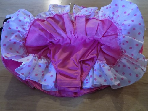 Size 6-12 Months Disney Store Minnie Mouse Costume Dress & Ears Headband Pink - Picture 4 of 6