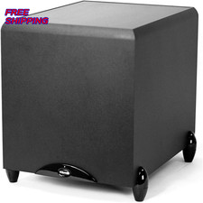 Active Subwoofer 12 Inch 300 Watt Powered Down Firing Sub Woofer Black Klipsch