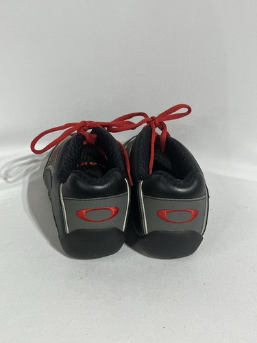 Oakley 5.0 Zapatos de Carreras Para Hombre Talla 5 Negro Rojo Gris Tenis De Colección Raro Retro - Imagen 3 de 6