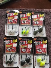 6 NEW PACKS FIN-TECH TITLE SHOT MAGNUM Jigs Assorted Colors LONG DISCONTINUED!