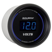 Auto Meter 6993 Cobalt Digital Voltmeter Gauge 2.3125 In.