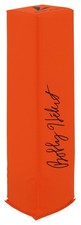 Bobby Hebert (SAINTS) Signed BSN Orange Endzone Football Pylon - (SCHWARTZ COA)