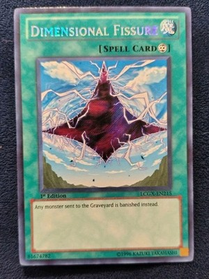 LP Yugioh LCGX-EN215 Dimensional Fissure 1st Edition - Secret Rare