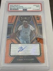 2021-22  Select RS-ZLW Ziaire Williams Neon Orange Pulsar Auto PSA 9   21/30