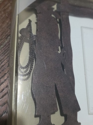Sonoma Western Cowboy Lasso Metal Picture Frame 3.5" x 5" NEW - Picture 2 of 4