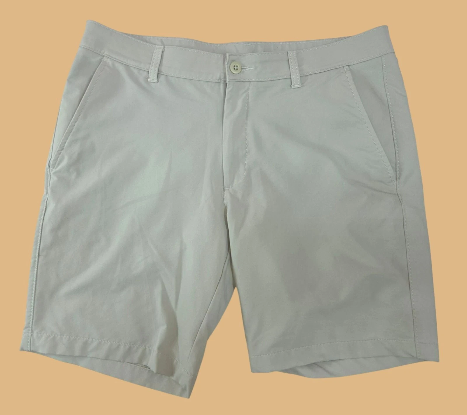 Under Armour Mens Beige Golf Shorts 36