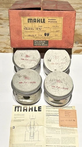 MAHLE pistons for Ford Taunus cars 12 N diameter 91.3 Cod. Item 13 90