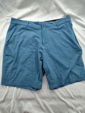 AFTCO Cargo Shorts Men's 38 Blue Aftech Stretch Fishing Hybrid