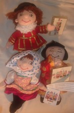 LOT OF 3 DISNEY IT'S A SMALL WORLD SMALL PLUSH DOLLS NEW WITH TAGS