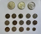 90% Silver Coin Lot – 1921 Morgan, 2x Peace Dollars, 13 Quarters, 2 Dimes – Old