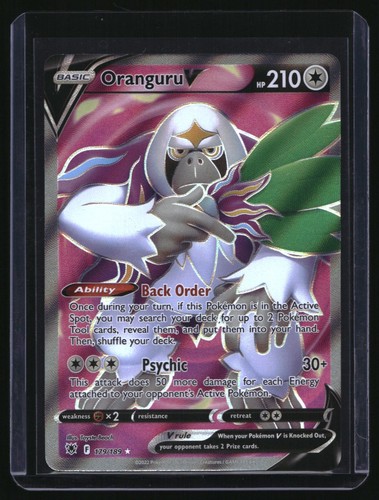 2022 Pokemon Astral Radiance Oranguru V 179/189 Full Art Ultra Rare ASR