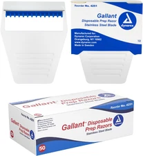 Gallant Disposable Prep Razors, Used before ECG and Other Procedures, Disposable