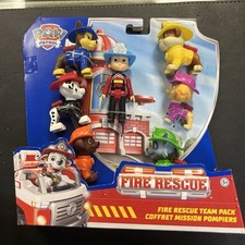 Paw Patrol Fire   Rescue Team Pack 7 Action Figures Marshall Chase Rubble Skye