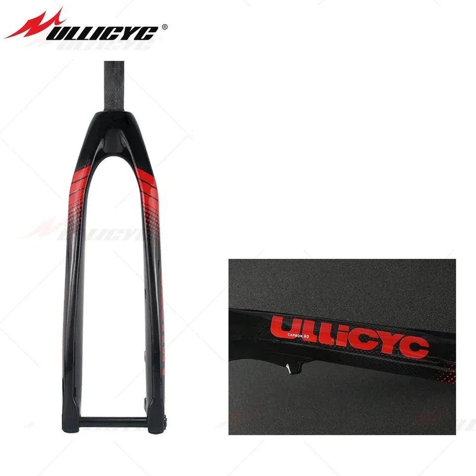 MTB Mountain Bike 29/27.5/26in 3K Gloss Full Carbon Fork Thru Axle Rigid Fork - Image 3 of 4