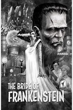 The Bride of Frankenstein by Eamon Winkle Movie Poster Ltd x/65 Mondo Print Art