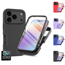 360° Full Body Case Built-in Screen Protector Fr iPhone Air/17 Pro Max/17 Pro/17