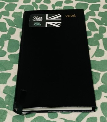 Letts of London  2026 Principal Weekly Planner, 12 Months, Compact, Black 