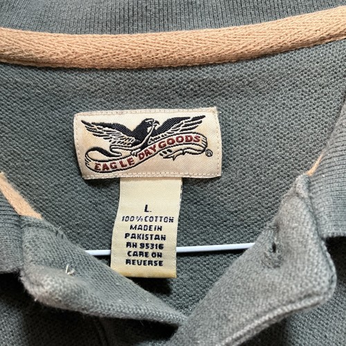 Jack Daniels Eagle Dry Goods Men’s Large Premium Pique Polo PP8 Hunter Green  - Picture 3 of 12