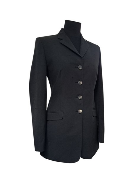 Women Piazza Sempione Blazer Black Cotton 36 / S /