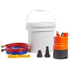 Uimoso Tankless Water Heater Flushing Descale Kit with Pump & 3.7 Gallon Pail