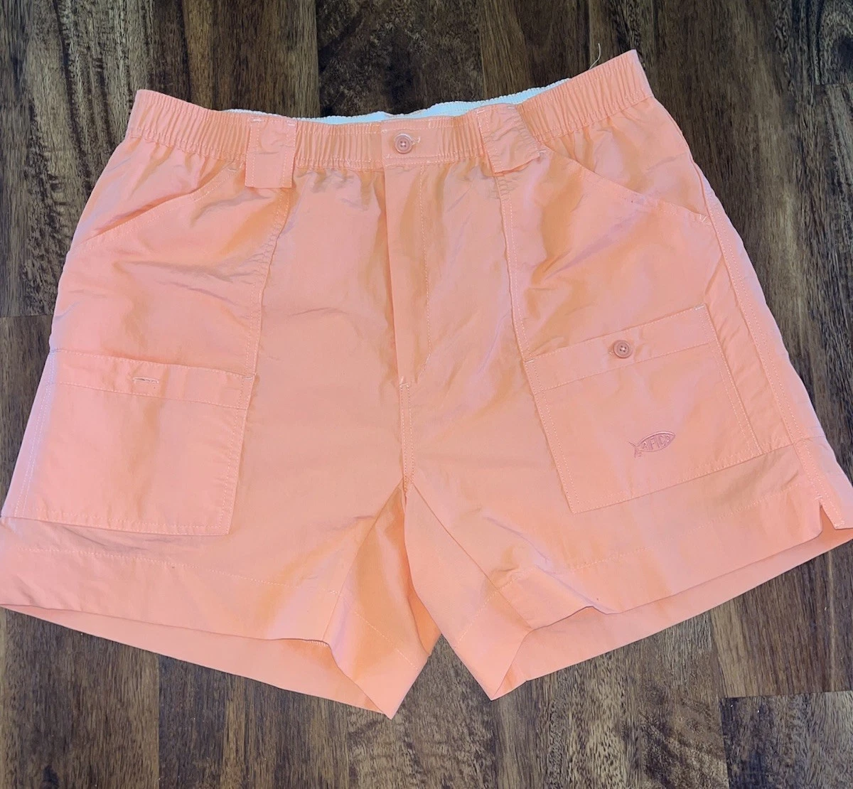 AFTCO M01 Fishing Shorts 40 Desert Coral NWOT Nylon 6” Inseam Utility