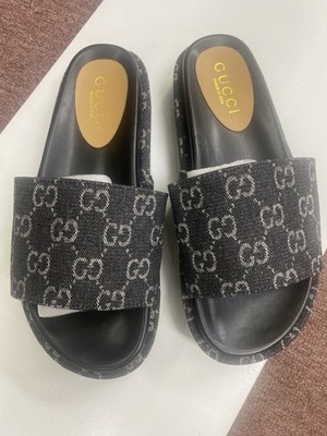 Gucci GG Angelina Platform Slides Women s Size 8  Sandals