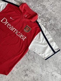 STUNNING Arsenal 2000-2002 Home Shirt Nike Dreamcast Size M near Mint condition